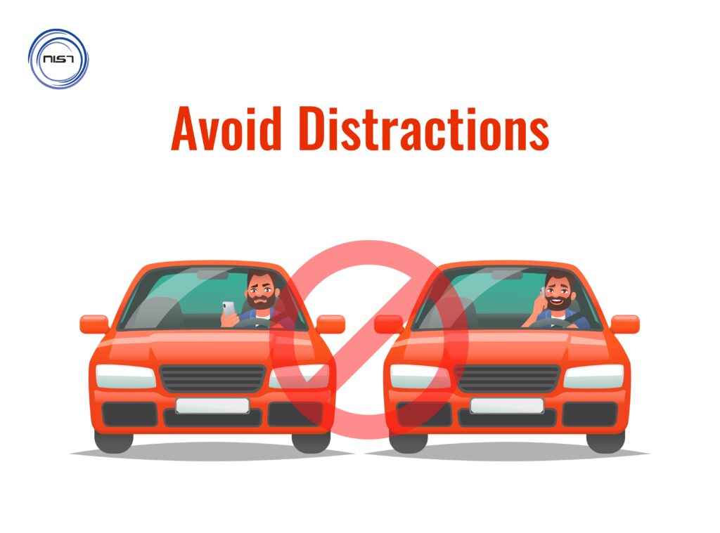 Defensive driving - Avoid distractions